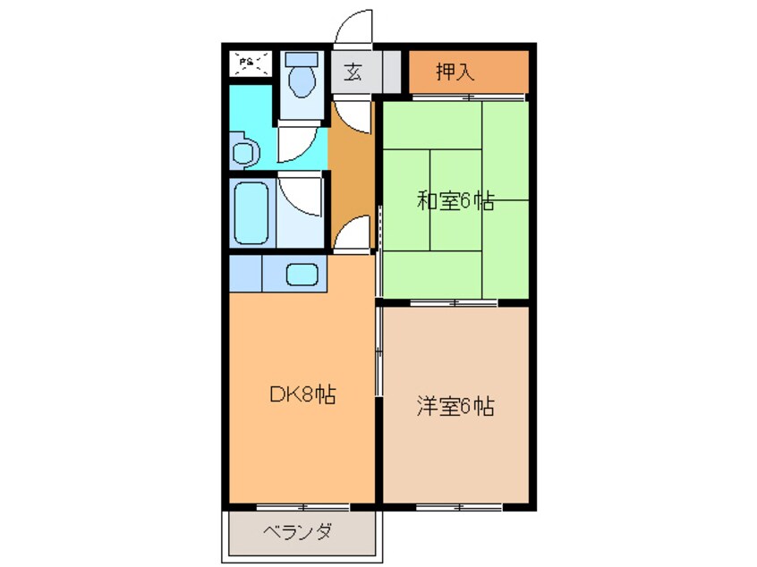 間取図 ﾒｿﾞﾝﾄﾞｰﾙ明星