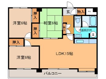 間取図 帯広ﾏﾝｼｮﾝ第1