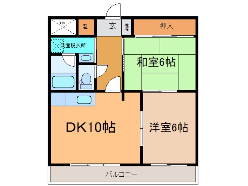 間取図 帯広ﾏﾝｼｮﾝ第1