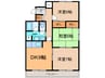 帯広ﾏﾝｼｮﾝ第1 3DKの間取り