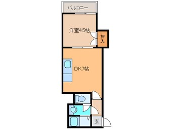 間取図 ｺｰﾎﾟﾌﾚﾝﾄﾞ