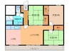 帯広ﾏﾝｼｮﾝ第2 3LDKの間取り