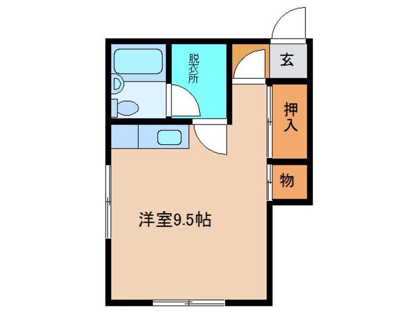 間取図 ｻﾝﾊｲﾂ（東1南6）