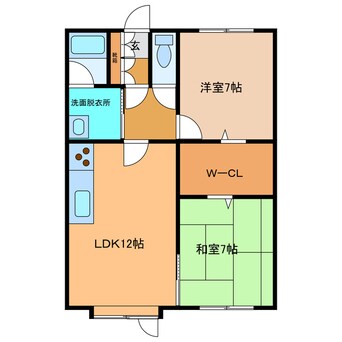 間取図 札内ｸﾞﾘｰﾝﾊｲﾂ