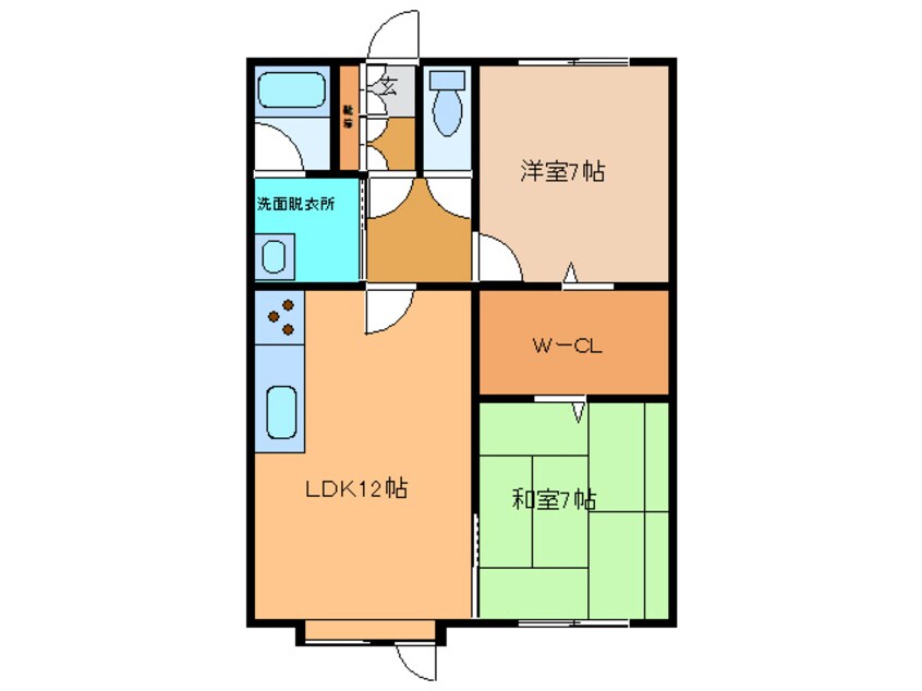 間取図 札内ｸﾞﾘｰﾝﾊｲﾂ