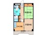 ｼｬﾄｰ帯広 2DKの間取り