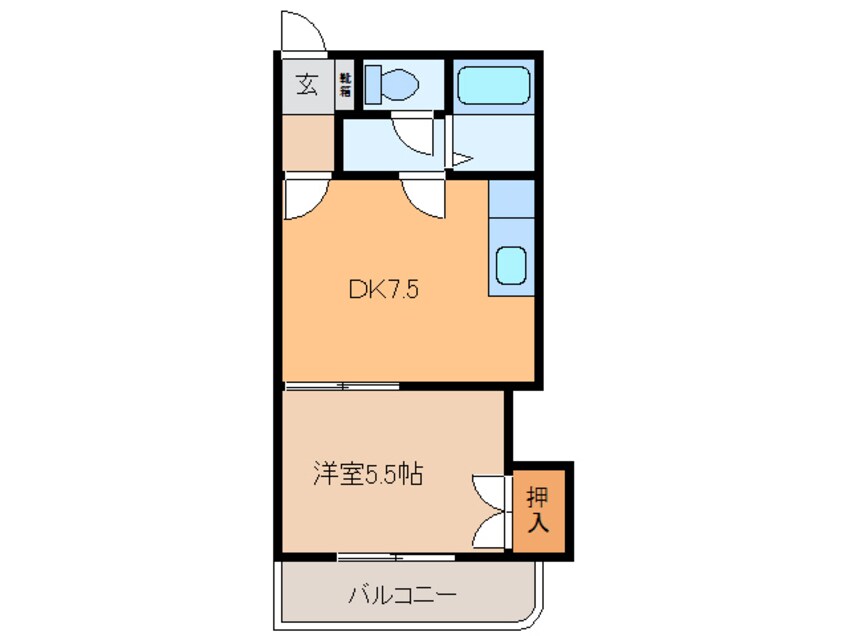 間取図 ｻｳｽｺｰﾄ226