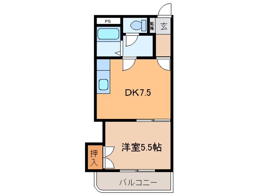 間取図 ｻｳｽｺｰﾄ226