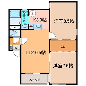 間取図 ﾚｼﾞﾃﾞﾝｽﾏﾝﾜⅥ