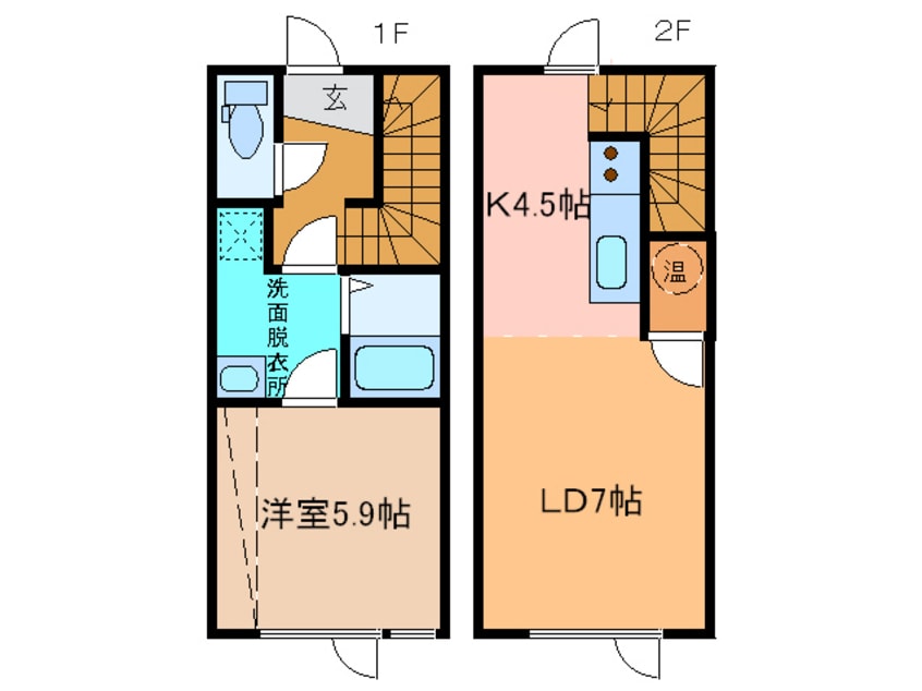 間取図 ｼﾝｾｲﾊﾟﾚｽ