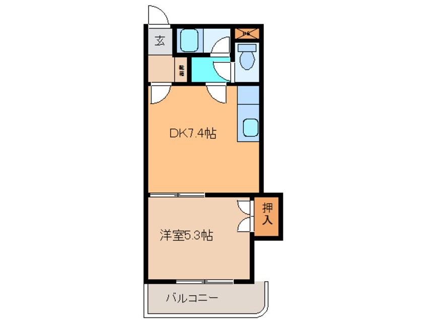 間取図 ﾏｰﾍﾞﾘｯｸ帯広東ANNEX