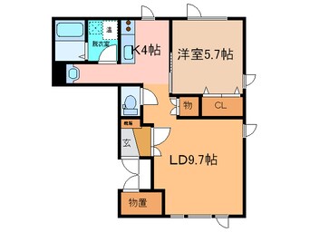 間取図 ﾌﾞﾗﾝﾒｿﾞﾝK