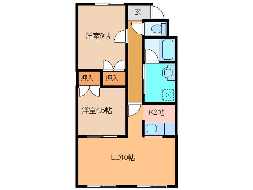 間取図 ｸﾚｱｺｰﾄ