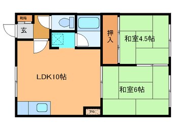 間取図 ｺﾑﾆ表参道