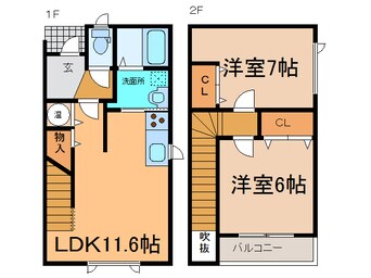 間取図 ﾒｿﾞﾝ・AC