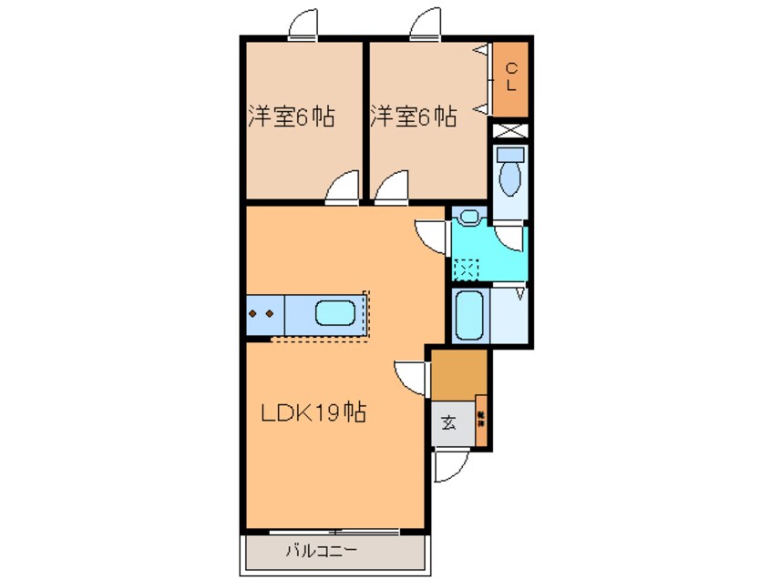 間取図 ﾊｲﾂﾊﾟｰｸｻｲﾄⅠⅡ