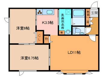 間取図 ｾｰﾄﾞﾙ・ﾄﾛﾜ