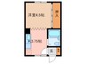 親和ﾊｲﾂ 1Kの間取り
