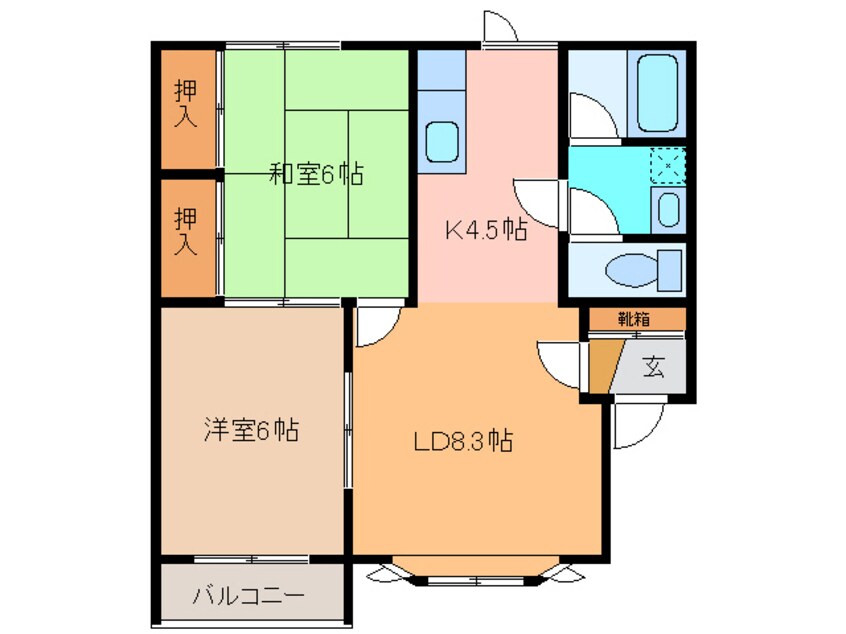 間取図 ﾒｿﾞﾝｸﾚｰﾙ