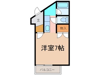 間取図 ｸﾚｰﾄﾞﾙﾏﾝｼｮﾝ