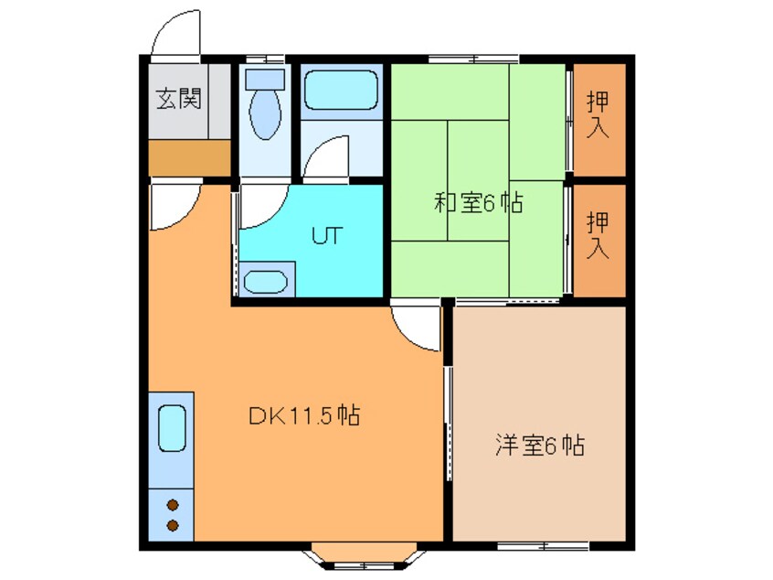 間取図 ｳﾞｪﾙﾃﾞｭｰﾙ西町