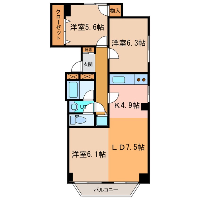 間取図 ホワイトパレス