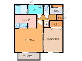 間取図 ｱﾋﾞﾀ帯広110