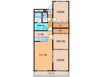 間取図 細田ﾏﾝｼｮﾝ第3