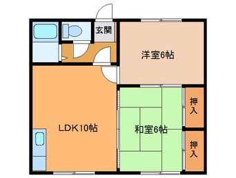 間取図 ｺｰﾎﾟ高橋