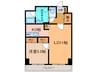 CENTER CTIY5 1LDKの間取り