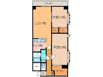 間取図 大通南8ﾏﾝｼｮﾝ