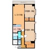 大通南8ﾏﾝｼｮﾝ 2LDKの間取り