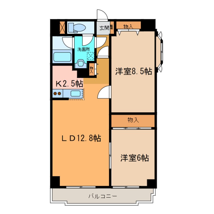 間取図 大通南8ﾏﾝｼｮﾝ