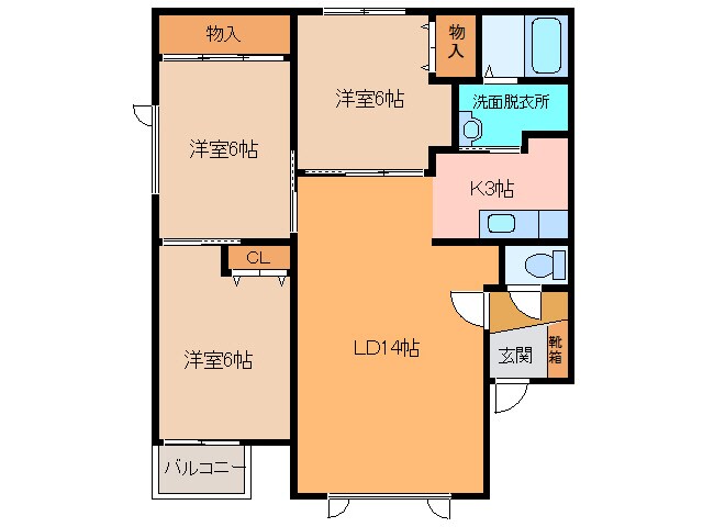 間取り図 ｵｰｸﾊｲﾑⅠ