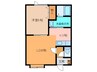 South Hills2 1LDKの間取り