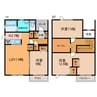 西1南24借家 3LDKの間取り