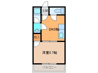 間取図 ﾛｰﾃﾞﾊｲﾑ