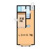 ﾘﾊﾞｰ1233 1LDKの間取り