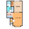 ｱｯｼｭ･ﾋﾞﾗ 1LDKの間取り