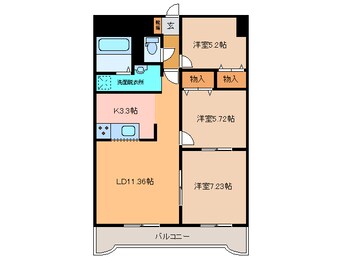 間取図 ｱｰﾍﾞｲﾝ重陽