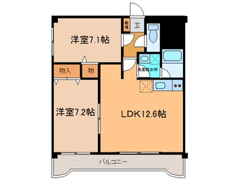 間取図 ｱｰﾍﾞｲﾝ重陽
