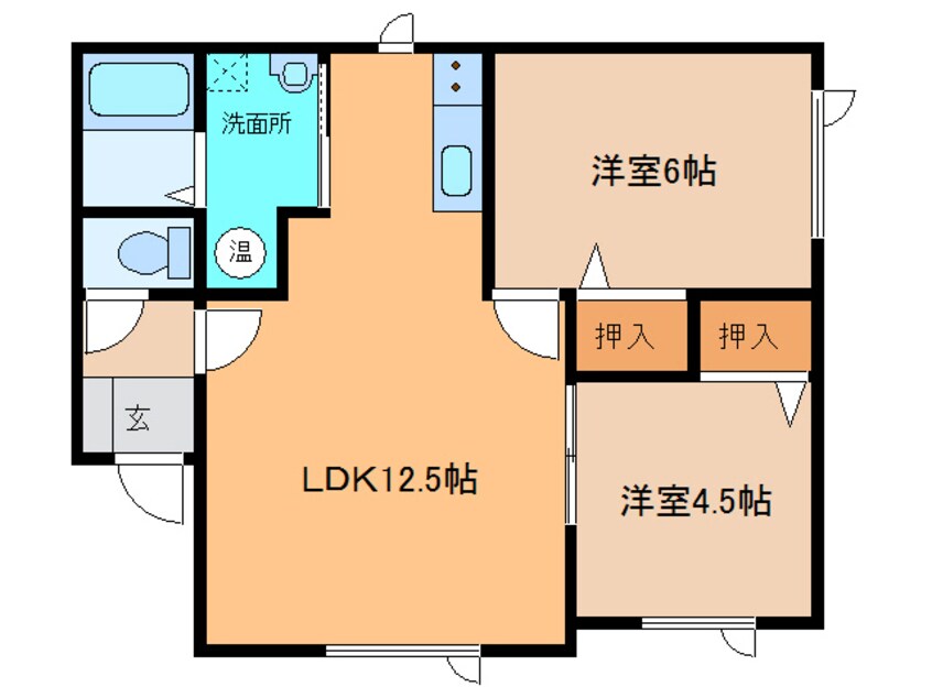 間取図 ｺｰﾎﾟﾏﾘﾉｽ