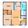 ﾐﾙｸ 2LDKの間取り