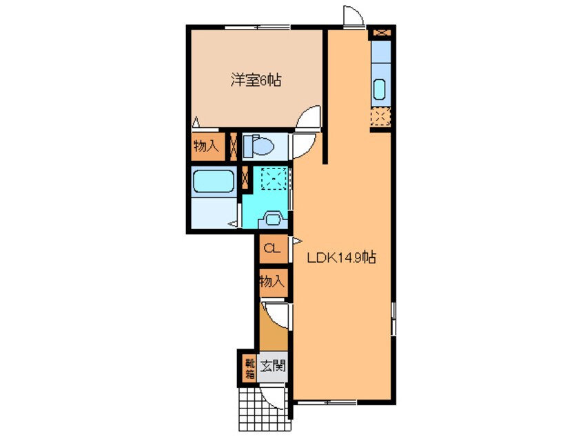 間取図 ﾚｼﾞﾃﾞﾝｽ ﾐｿﾗ