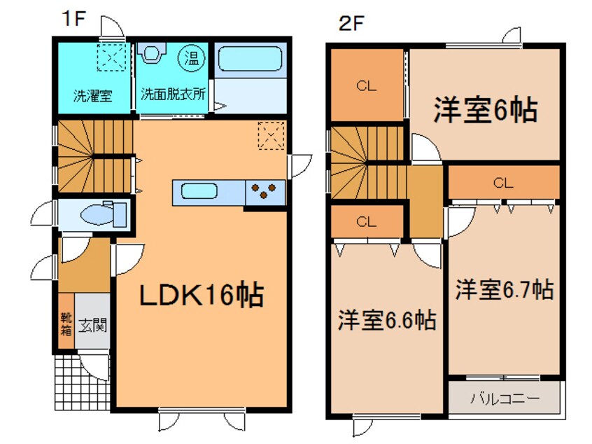 間取図 TOWN西15