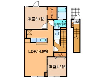 間取図 ｾｺﾝﾀﾞｸﾚｽﾀ