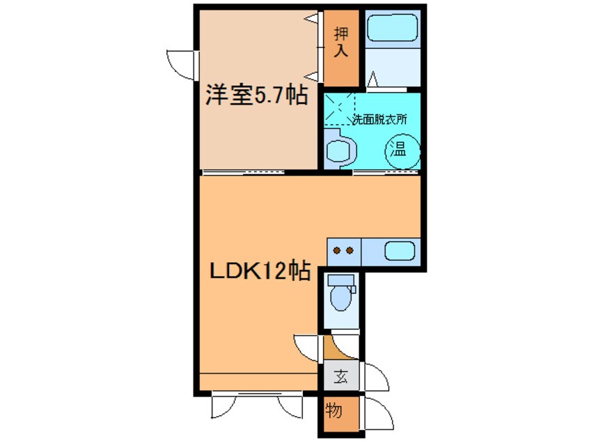 間取図 フィガロ6.4