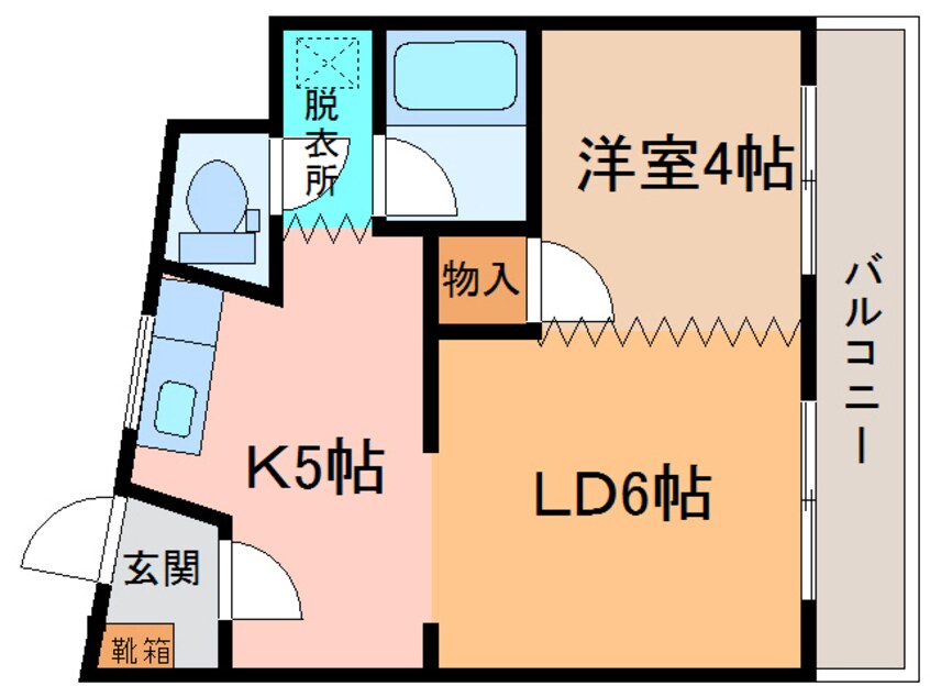 間取図 ｶｰｻ･ﾌﾟﾘｵｰﾙⅤ