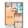 ﾛｲﾔﾙ参番館 1LDKの間取り