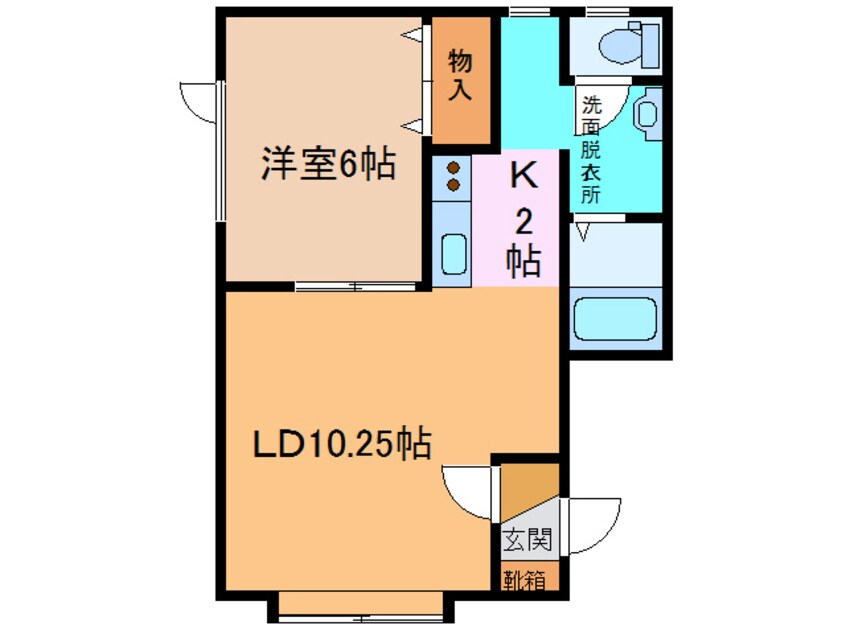 間取図 ﾒｿﾞﾝﾗﾎﾟｰﾙ